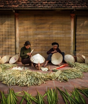 Excursion 1 jour à Hanoï : Village de l'encens et chapeau conique