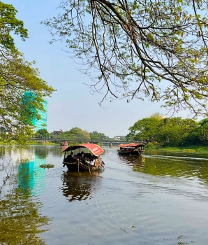 Demi-journée à Chiang Mai : Balade en bateau sur la rivière Mae Ping