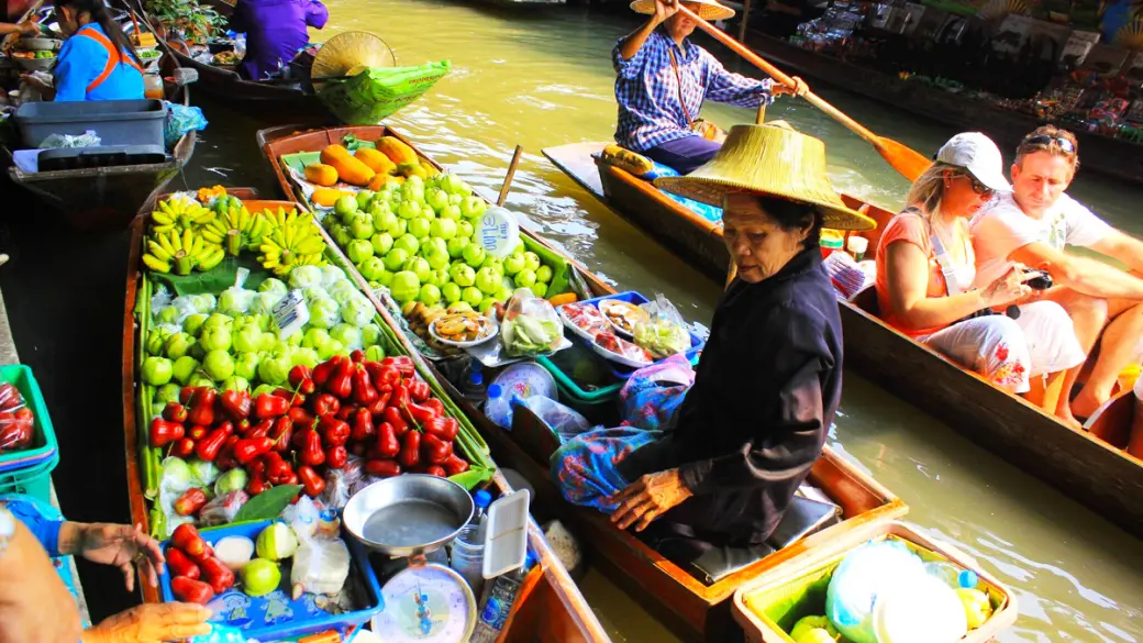 Bangkok – Marché ferroviaire – Marché flottant – Kanchanaburi