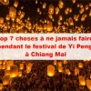 Top 7 choses à ne jamais faire pendant le festival de Yi Peng à Chiang Mai