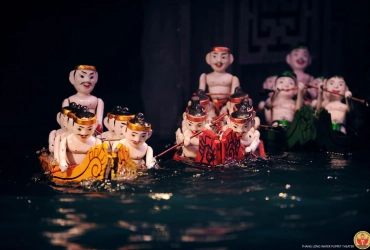 Visite d'une journée complète de la ville d'Hanoi - Spectacle privé de marionnettes sur l'eau avec l'artisan Liem (B)