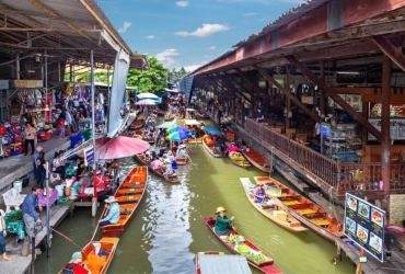 Bangkok - Marché flottant Damnoen Saduak - Kanchanaburi (B)